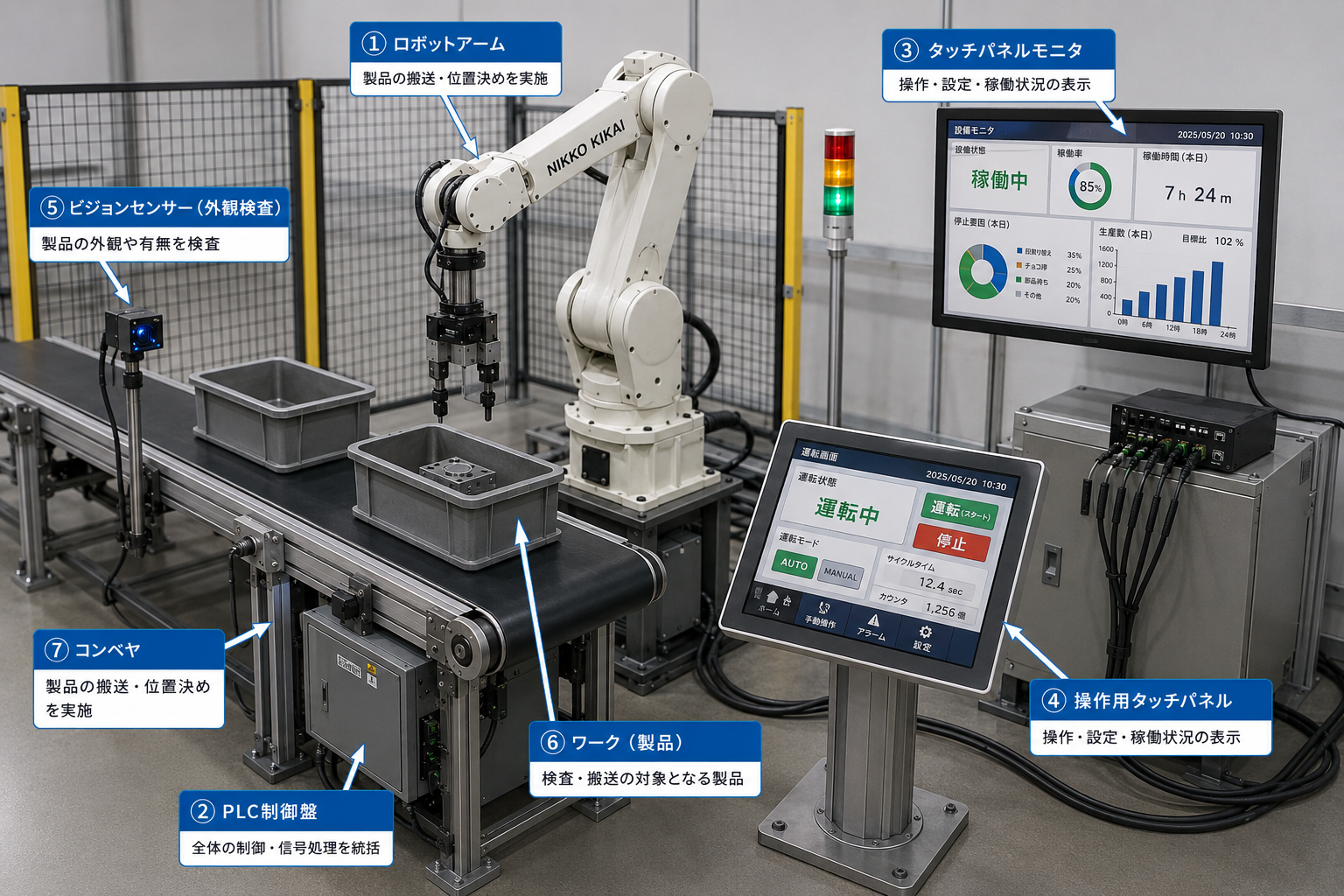 7つの自動化システム構成 構成図